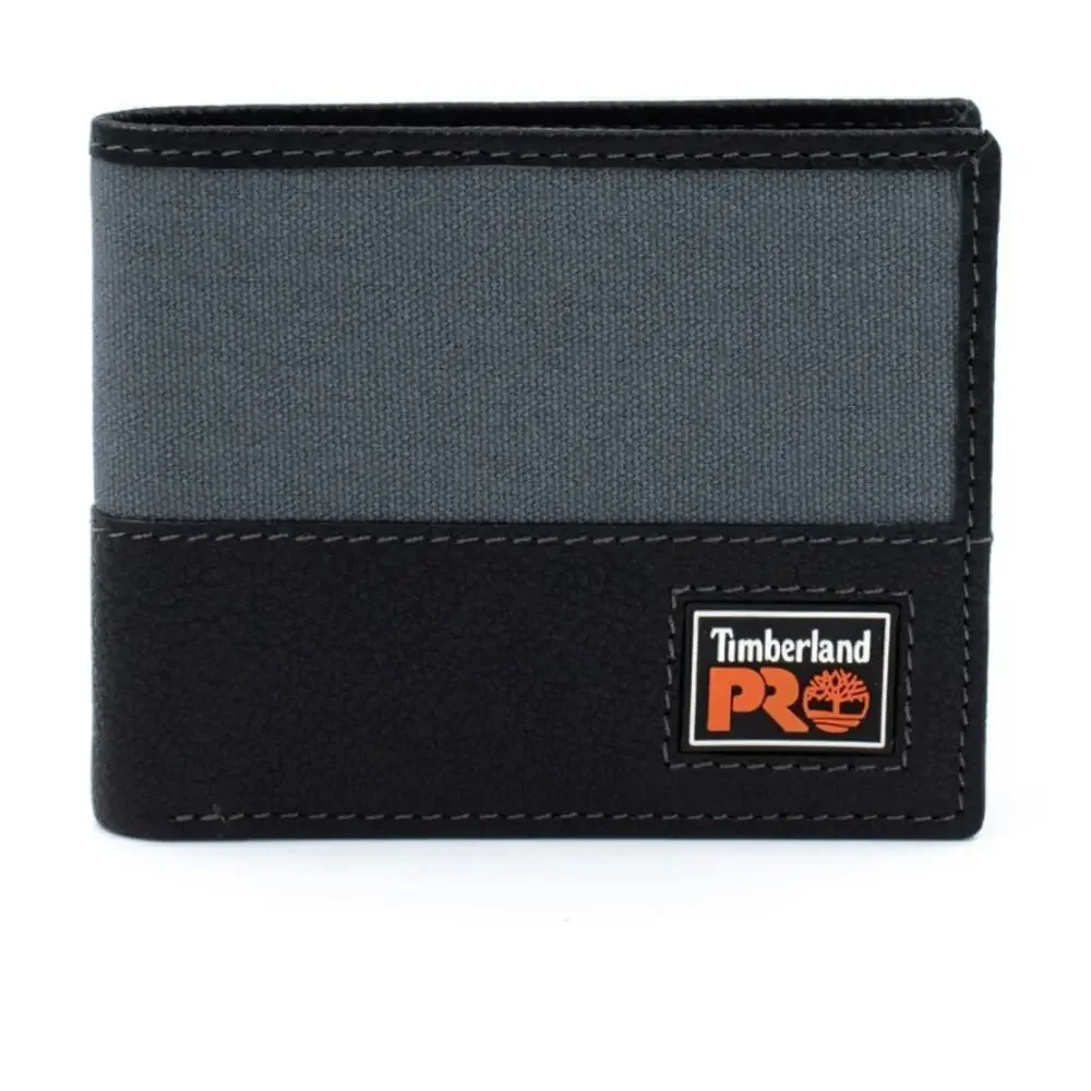Timberland RFID Wallet Black Passcase Pro Leather With ID Slot in Tin Gift Box